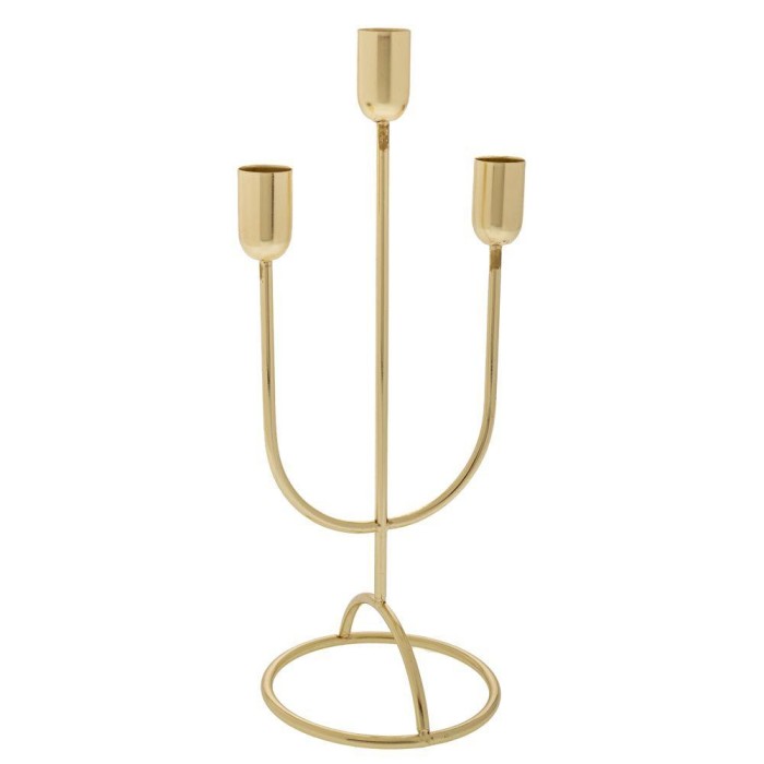 PORTACANDELE METALLO A 3 H.22CM.